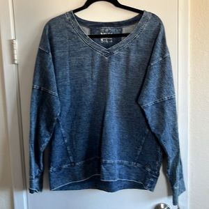 Light weight Blue Jean long sleeve top by MNY Size Large
